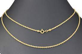 14k gold over silver rope chain necklace. Nuragold 14k Yellow Gold Womens 1 8mm Light Rope Chain Pendant Necklace 16 24 Walmart Com Walmart Com