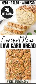 Keto Low Carb Coconut Flour Bread Recipe Coconut Flour Bread Recipes Coconut Flour Bread Bread Recipes