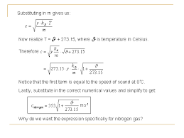 Investigating The Temperature Dependence Of The Speed Of Sound