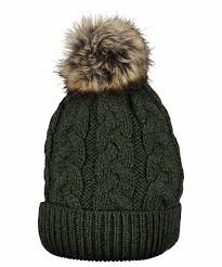 This diy knitted chunky beanie is a one size fits all hat. Chunky Knit Aran Hat Army Green Irish Crafts