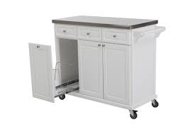 Two drawers 6 grid rackwith drawer for easy transport: 46 65 Kitchen Cart With Stainless Steel Top And Locking Wheels Abfalleimer Schrank Abfalleimer Mobel