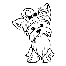 Yorkshire Terrier 3 Puppy Peeking Yorkie Dog Breed K 9 Etsy Puppy Coloring Pages Dog Coloring Page Dog Drawing
