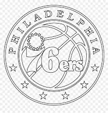 Transparent logos are a useful thing to have in your branding toolkit: Philadelphia 76ers Logo Stencil Philadelphia 76ers Philadelphia 76ers Logo Coloring Pages Hd Png Download Vhv