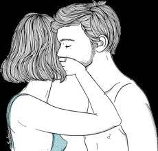 Maybe you would like to learn more about one of these? Png Tumblr Stickers Art Hugs Love Hair People Freetoedi Dibujos De Parejas Blanco Y Negro Full Size Png Download Seekpng