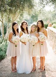 Blush Bridesmaid Dresses Photo By Clayton Austin Event Design Dana Gabriel Florals B Champagne Bridesmaid Dresses Wedding Dress Guide Bridesmaid Pictures
