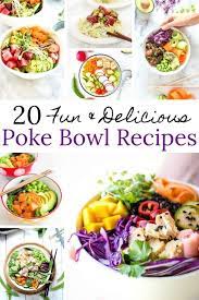 20 Fun And Delicious Poke Bowl Recipes Divinelifestyle Com Diy Fish Sushi Seafood Poke Sauce Salad Kitchen Idea Bowls Recipe Recipes Poke Bowl Recipe