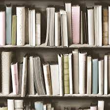 Pastel Library Wallpaper Vintage Bookcase Vintage Bookshelf Wallpaper And Tiles