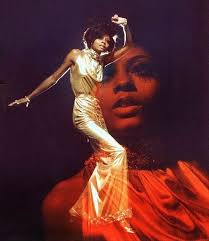 Diana Ross gold dress