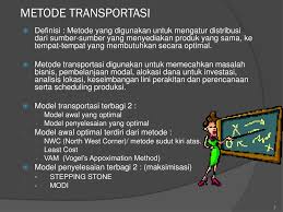 Maybe you would like to learn more about one of these? Ppt Metode Transportasi Powerpoint Presentation Free Download Id 3979895