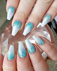 Coffin Black Acrylic Nails With Glitter Blue Glitter Coffin Nails Blue Acrylic Nails Blue Glitter Nails Matte Nails Design