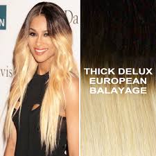 Ring stick tip i tipped hair extensions ombre brown/blonde remy rapunzels hair. 26 Thick Ombre Balayage 1b 613 Brown Blonde Remy Human Hair Extensions
