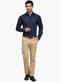 Men S Guide To Perfect Pant Shirt Combination Looksgud In Blue Shirt Outfits Blue Shirt Combination Shirt Outfit Men