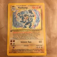 Psa 10 gem mint 1st edition base machamp 8/102 pokemon card tcg. Pokemon Other Holographic St Edition Machamp Pokemon Card Poshmark