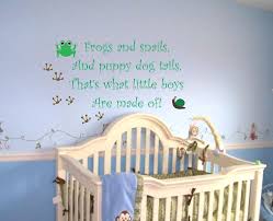 Baby Boy Nursery Saying Frogs And Snails Wall Quote Wall Decal Etsy Nursery Wall Decals Boy Baby Nursery Wall Decals Boys Wall Decals