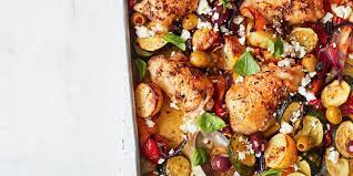 Mediterranean Chicken Traybake Co Op Recipe Recipes Mediterranean Chicken Chicken Recipes
