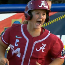The official twitter of university of oklahoma softball. Softball Women S College World Series Alabama Falls To Oklahoma Roll Bama Roll