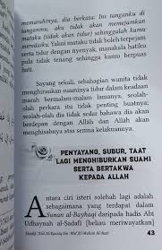 Jadi, kalau ada wanita yang bilang eh rambut kamu lebih bagus kayak gini tahu, bisa. Ciri Ciri Isteri Solehah