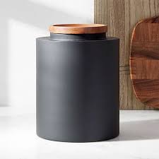 Choose one that matches other countertop storage items, like utensil holders. Kitchen Canisters Crate And Barrel