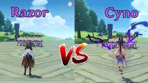 Cyno vs Razor! Who is the best? BURST COMPARISON! - YouTube