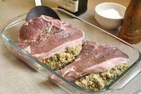 How To Cook Pre Stuffed Pork Chops Livestrong Com Baked Pork Chops Baked Stuffed Pork Chops Pork Chop Recipes Baked