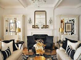 20 Beautiful Home Interiors In Art Deco Style Gold Living Room Black And Gold Living Room Gold Living Room Decor
