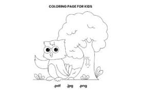 Since their eyes are fixed, it can be very useful. Owl Coloring Page For Kids Grafico Por Doridodesign Creative Fabrica