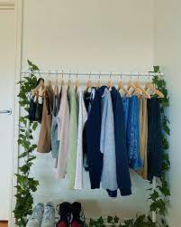 Rigga Clothes Rack White Ikea In 2021 Clothing Rack Bedroom Aesthetic Bedroom Room Ideas Bedroom