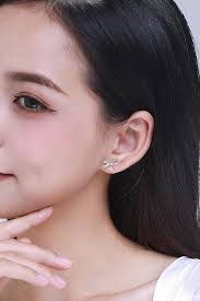 Reffeer Earrings Kingsley Ryan + Sterling Silver Bow Stud Earrings Reffeer  Sterling Silver