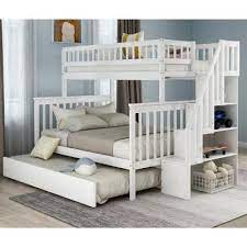 Bunk beds are a lot of fun, and they offer convenient space solutions for families with kids who need to share a bedroom. Bunk Beds Kids Bedroom Furniture The Home Depot
