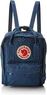 Amazon Com Fjallraven Kanken Mini Classic Pack Heritage And Responsibility Since 1960 Royal Blue Pinstripe Pattern Cl Kanken Mini Classic Backpack Kanken