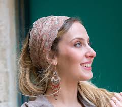 How to Sew Lace Headband PATTERN How to Sew Your Bandana PDF Hair Snood  Head Covering PATTERNS Jewish Headcovering Scarf Bandana Apron