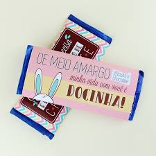 A leitora marcela enviou a carta doce que ela fez para entregar ao namorado nesta páscoa junto com um monte de chocolate! Diy Pascoa Rotulos Para Barras De Chocolate Namorada Criativa Por Chaiene Morais