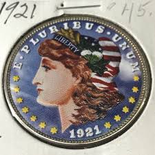 1921 Morgan Silver painted Values