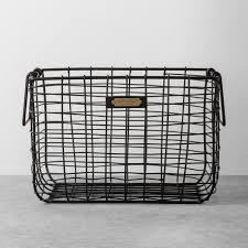 Medium Wire Storage Basket Black Hearth Hand With Magnolia Wire Basket Storage Wire Bins Hearth Hand With Magnolia