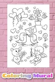 Children love to know how and why things wor. Printable Valentine S Day Mural Big Coloring Page Poster Kids Activities Blog