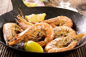 Receta De Langostinos A La Plancha Con Vino Blanco Unareceta Com Receta Langostinos A La Plancha Langostinos Comida Griega