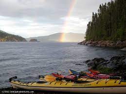 Rainbow Over Kayaks Sea Kayaking Kayak Adventures Kayaking