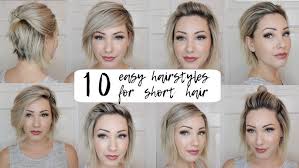 Bella hadid switched up her signature long brown hair for a dramatic bleach blonde pixie crop. Easy Hairstyles For Short Hair Chloe Brown Youtube