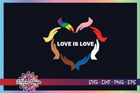 Download Love Is Love Heart Shape By Hands Graphic By Ssflower Creative Fabrica PSD Mockup Templates