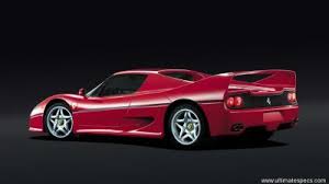 The ferrari is a misconstruction. Ferrari F50 4 7 V12 Technical Specs Dimensions
