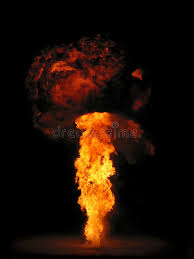 Bei einer atomexplosion entstehende, riesige pilzförmige wolke. Atompilz Stockbild Bild Von Explode Orange Gefahr Loud 1551017