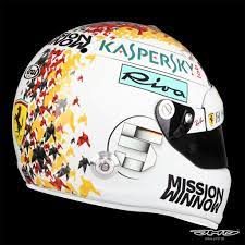 Vettel is a german formula 1 driver who won four world drivers' championships in a row with red bull between 2010 and 2013. Sebastian Vettel 5 On Twitter Helmet Design Racing Helmets Helmet