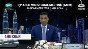 Photo taken from azmin ali facebook. Opening Remarks By Dato Seri Mohamed Azmin Ali Chair Of The 2020 Apec Ministerial Meeting