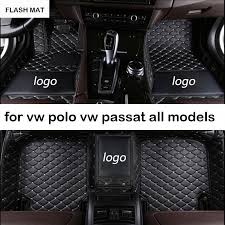 Custom Logo Car Floor Mats For Vw Polo Accessories Vw Passat B5 B6 B7 Cc Golf Vw Touran Tiguan Jetta Auto Acce Custom Car Floor Mats Volkswagen Touran Car Mats