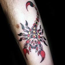 See more ideas about tattoos, red tattoos, cool tattoos. 60 Traditional Scorpion Tattoo Designs For Men Old School Ideas Tattoo Designs Tattoo Designs Men Scorpion Tattoo