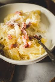 Courge Spaghetti Au Four Facon Carbonara Recette Tangerine Zest Recette Courge Spaghetti Courge Recette Courge