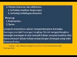Cara Membuat Kerangka Karangan Langkah Langkah Membuat Karangan Youtube