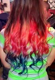 Splat Streaking Kit Cherry Pop Sweet Ruby And Kelly S Blue Multi Colored Hair Hair Kit Hair Part