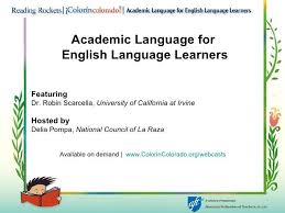 Academic Language By Jill A Aguilar Via Slideshare Academic Language English Language Learners Grammar And Vocabulary