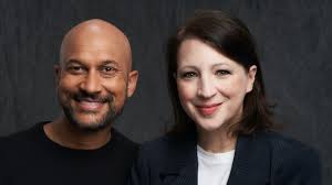 Keegan-Michael Key, Elle Key & Their Bigger Picture Media Banner Sign With  CAA